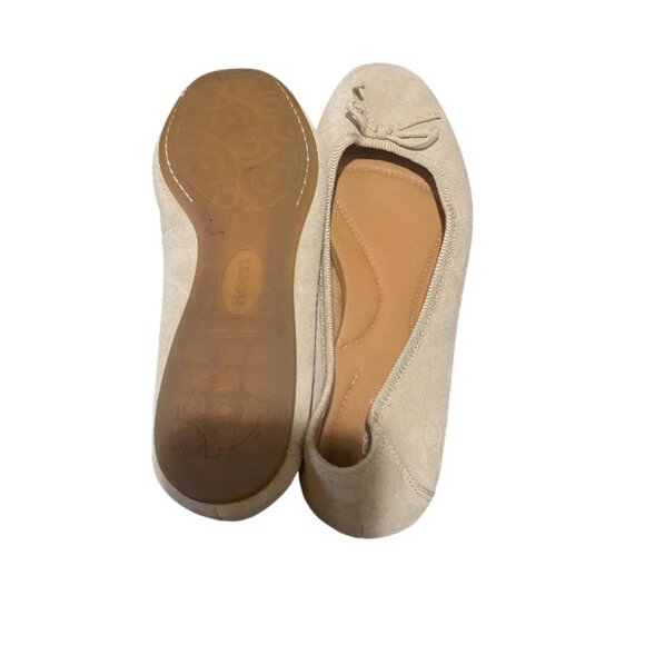 BORN NUBUCK SUEDE SLIP ON BALLET FLATS - Picture 2 of 4